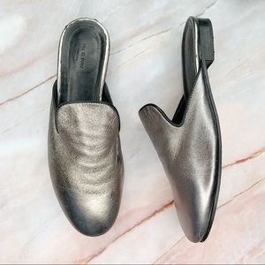 Rag & Bone Flawed Metallic Silver Leather …